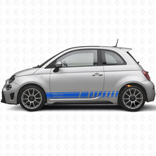 Adesivo Vinile Laterale a Strisce da Corsa per Fiat 500_2