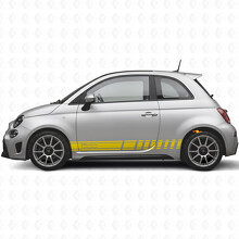 Adesivo Vinile Laterale a Strisce da Corsa per Fiat 500_5