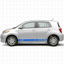 Kit di adesivi laterali con strisce accentuate logo xD per Scion xD_2