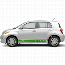 Kit di adesivi laterali con strisce accentuate logo xD per Scion xD_3