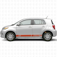 Kit di adesivi laterali con strisce accentuate logo xD per Scion xD_4