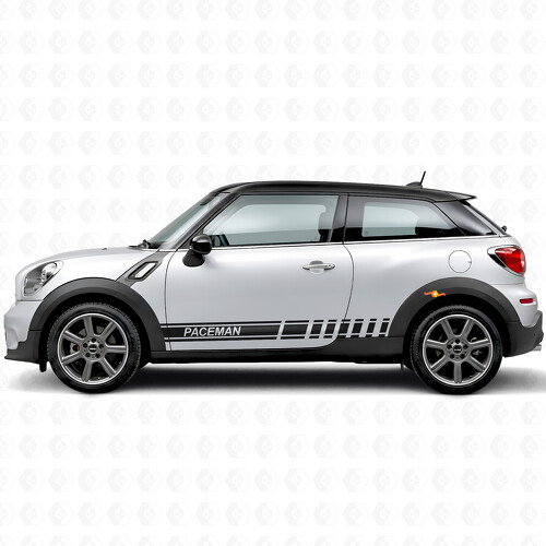 Adesivo laterale in vinile con strisce da corsa con marchio per MINI Paceman