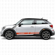 Adesivo laterale in vinile con strisce da corsa con marchio per MINI Paceman_4