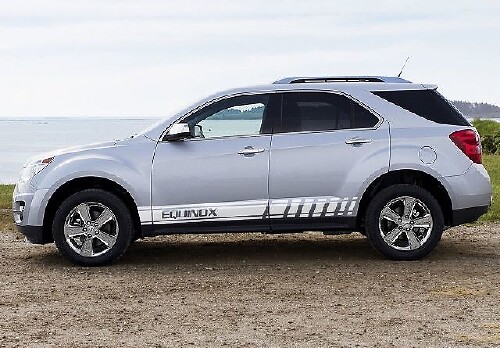 2 adesivi in ​​vinile con grafica a più colori Chevrolet Equinox per auto da corsa