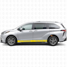 Adesivo Vinile per Minigonne con Strisce di Accento Brandizzate per Toyota Sienna_5