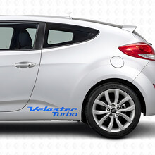 Adesivo in Vinile con Scritta Veloster Turbo per Porta Hyundai Veloster_2