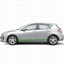Racing Graphic Stripe Car Side Vinyl Decal Sticker per Mazdaspeed 3 2007 - 2013_3