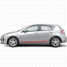 Racing Graphic Stripe Car Side Vinyl Decal Sticker per Mazdaspeed 3 2007 - 2013_4