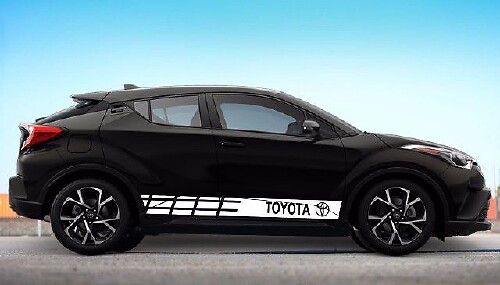 Adesivo per decalcomanie da corsa per auto Toyota C-HR / RAV4 / Highlander con grafica a più colori