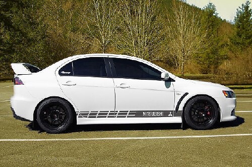 Adesivo per decalcomanie da corsa per auto con grafica a più colori Lancer / Lancer Evolution