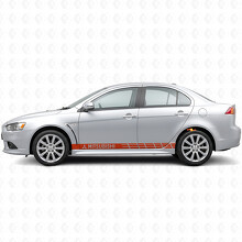 Adesivo Vinile Strisce da Gara Laterali per Mitsubishi Lancer_4