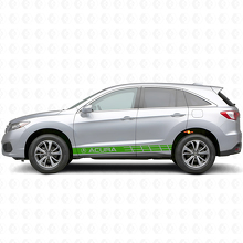 Kit Adesivi Vinilici Strisce Laterali da Corsa per Acura RDX MDX_3