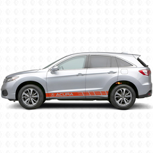 Kit Adesivi Vinilici Strisce Laterali da Corsa per Acura RDX MDX_4