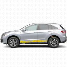 Kit Adesivi Vinilici Strisce Laterali da Corsa per Acura RDX MDX_5