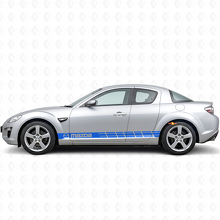 Adesivo Vinile Laterale con Strisce Stile Racing per Mazda RX-8_2