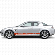 Adesivo Vinile Laterale con Strisce Stile Racing per Mazda RX-8_4