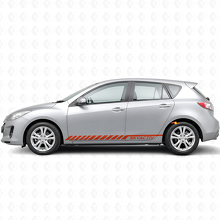 Adesivo in vinile con strisce e scritta Skyactiv laterale per Mazda Mazda3 2011-2013_4