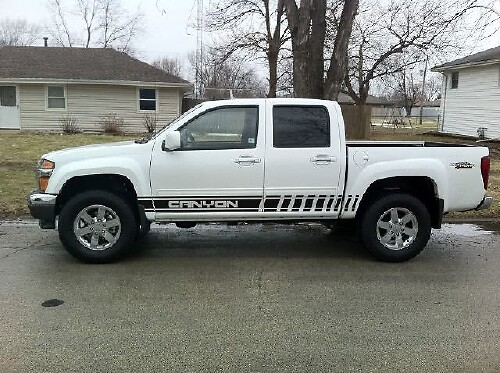 2X Striscia grafica a più colori Canyon Symbol Car Racing Adesivo per decalcomanie in vinile