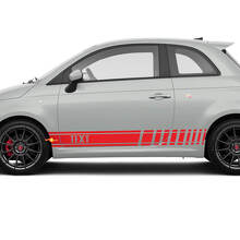 Adesivo in vinile da corsa con grafica personalizzata per Fiat 500 Abarth 3