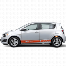 Kit adesivi laterali in vinile stile racing per Chevrolet Sonic_4