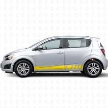Kit adesivi laterali in vinile stile racing per Chevrolet Sonic_5