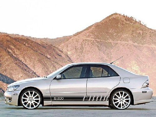 2X Grafica a più colori IS200 Simbolo Sport Car Racing Vinyl Decal Sticker