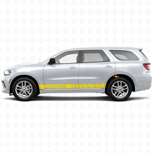 Adesivo Vinile Laterale a Strisce Brandizzate per Dodge Durango_5