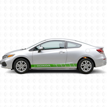 Adesivo in Vinile con Strisce Laterali Brandizzate per Honda Civic Coupe_3