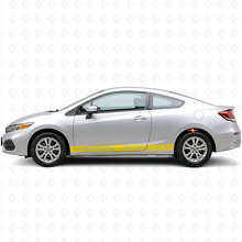 Adesivo in Vinile con Strisce Laterali Brandizzate per Honda Civic Coupe_5