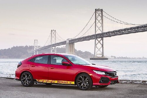 Grafica a più colori Civic Hatchback / Type R Adesivo per decalcomanie da corsa per auto