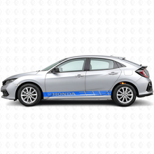 Adesivo Vinile Strisce Laterali da Corsa per Honda Civic_2