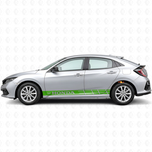 Adesivo Vinile Strisce Laterali da Corsa per Honda Civic_3