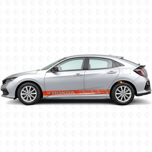 Adesivo Vinile Strisce Laterali da Corsa per Honda Civic_4
