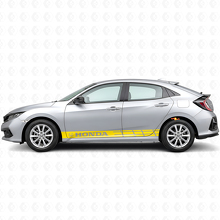 Adesivo Vinile Strisce Laterali da Corsa per Honda Civic_5