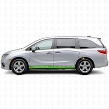 Adesivo in vinile con strisce accentate per pannello sottoporta per Honda Odyssey_3