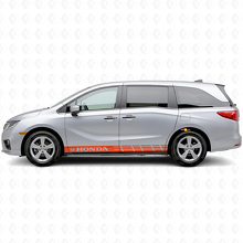 Adesivo in vinile con strisce accentate per pannello sottoporta per Honda Odyssey_4