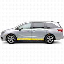 Adesivo in vinile con strisce accentate per pannello sottoporta per Honda Odyssey_5