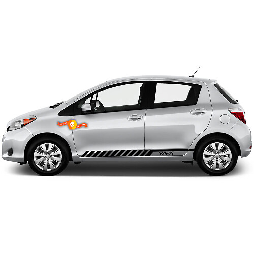Kit Adesivi Vinile Strisce Laterali Racing per Toyota Yaris 2012-2018