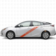 Adesivo in Vinile a Strisce Stile Giapponese Laterale per Toyota Prius_4