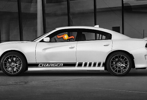 Kit di decalcomanie laterali a strisce da corsa per Dodge Charger