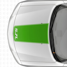 Adesivo in vinile con contorno a striscia Blackout 5,7L per cofano Dodge Charger 2006-2010_3