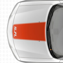 Adesivo in vinile con contorno a striscia Blackout 5,7L per cofano Dodge Charger 2006-2010_4