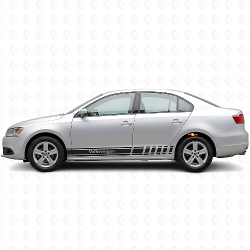 Strisce Accentate Adesivo Vinile Laterale per Volkswagen Jetta