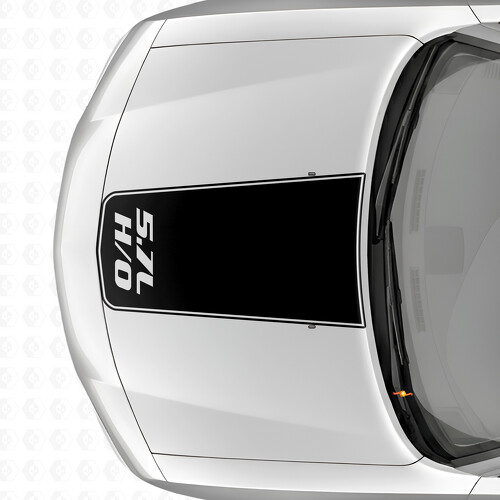 Adesivo in vinile con striscia contorno blackout H/O 5.7L per cofano per Dodge Charger 2006-2010_1
