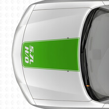 Adesivo in vinile con striscia contorno blackout H/O 5.7L per cofano per Dodge Charger 2006-2010_3