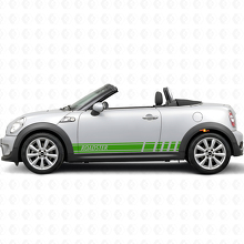 Adesivo in Vinile con Strisce Laterali Stile Racing per MINI Roadster_3
