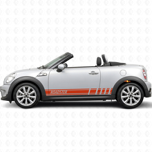 Adesivo in Vinile con Strisce Laterali Stile Racing per MINI Roadster_4