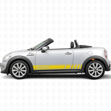 Adesivo in Vinile con Strisce Laterali Stile Racing per MINI Roadster_5