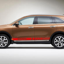 Adesivo decalcomania in vinile con strisce laterali Racing adatto per Kia Sorento
 2