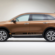 Adesivo decalcomania in vinile con strisce laterali Racing adatto per Kia Sorento
 3